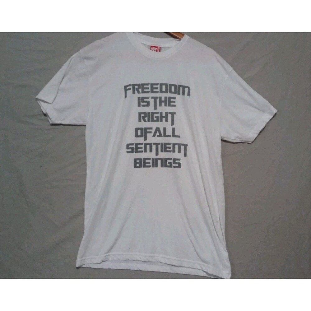 Authentic Transformers T Shirt Sz L Freedom Is The Right Of All Sentient Beings